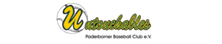 Logo des Untouchables Paderborner Baseball Club e.V. – Symbol für sportliche Exzellenz und regionale Partnerschaft mit der Physiotherapie Eduard Stabel in Paderborn